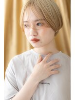 カバーヘア ブリス 志木南口駅前店(COVER HAIR bliss)&nbsp;ツヤ髪外国人風ハイトーンカラーマッシュボブZ志木10代20代30代