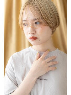 カバーヘア ブリス 志木南口駅前店(COVER HAIR bliss) ツヤ髪外国人風ハイトーンカラーマッシュボブZ志木10代20代30代