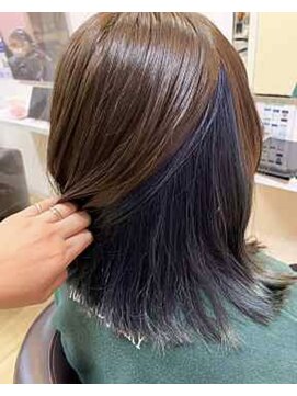 ルシードスタイルアートラッシュ(LUCIDO STYLE ARTRUSH) ブルーインナーカラー