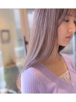 リノショアーズ 日本大通り店(RINOSHORES)&nbsp;ケアブリーチピンクベージュくびレイヤーウルフホワイトベージュ