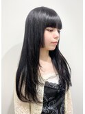 【tomomi*ロングレイヤー*姫カット*ワイドバング*暗髪】