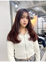 銀座　cheri透明感グレージュ×レイヤースタイル