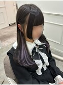 可愛いお顔周り×ラベンダーエクステ*まゆ