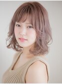 ナチュラルで立体カラーボブ