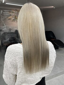 ロンド マーレ 天神大名店(Lond mare) ロングヘア/グレージュカラー/ココアベージュ/福岡顔周り