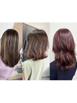 ハイライト/白髪ぼかし/ヘナ・マニュキュアも充実！人気の「N.」グレイカラ-+カット\5280