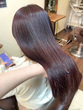 シオ ヘアー デザイン(Sio. hair design) ブリーチなし Cherry red