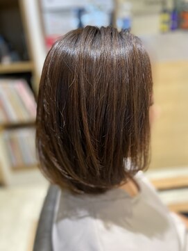 モア ヘアデザイン バイ オリジンズ つくばみどりの店(moA hair design by Origins) ミディアムボブ