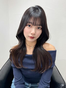 クレム 博多駅店(ChLem) 顔まわりレイヤー 艶カラー 暗髪 韓国風 髪質改善 福岡美容室