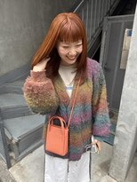 ビビト(bibito) bibito ダブルカラー オレンジカラー 顔まわりレイヤー