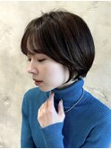 《岩田莉奈》地毛風縮毛矯正美髪髪質改善ショートボブ　新宿