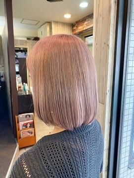 アオアクア 新越谷店(AO-AQUA) ミルクティーベージュ/ハイトーン/ケアブリーチ/髪質改善/韓国風