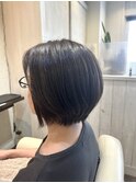 大人ショートボブ30代40代50代ショート透明感ヴィラロドラカラー
