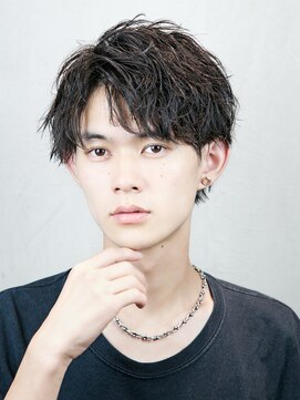 ザ サードヘアー 津田沼 (THE 3rd HAIR) シャドウパーマ　アップバング