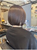ワンレングスボブ♪