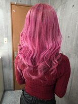 フォックス 四日市店(FOX)&nbsp;ヘアエクステ/ロング/デザインカラー/ビビットピンク