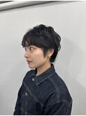 小顔ひし形 レイヤーカット 透明感カラー