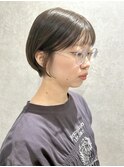 透明感オリーブカラーとショートカット♪