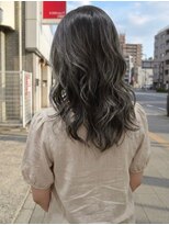 アッシュ 川崎店(Ash)&nbsp;バレイヤージュ　グレージュ　ブリーチあり
