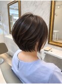 王道ショートボブ束感+