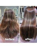 アース 渋谷店(HAIR&MAKE EARTH)&nbsp;ハイライト毛の美髪縮毛矯正