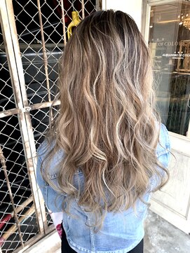 フェーディン(fa/din) ハイライトバレイヤージュベージュ