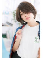 ミック ヘアアンドメイク アップ 駒込店(miq Hair&Make up) 縦長効果★アシンメトリーショートウルフ