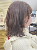 ミディアムウルフ風のレイヤースタイル bymisaki