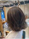 【 土田真帆 】さりげなさがかわいいハイライトボブ☆