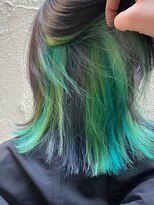 セピアージュ シス(hair beauty clinic salon Sepiage six)&nbsp;【Sepiage　成増店】インナーカラー/グリーンコントラスト