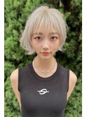 10代20代30代40代50代 前髪　外ハネショートボブ　藤沢