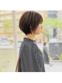 大人可愛い30代40代50ショートボブショート丸みショート