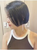 黒髪ボブ　ミニボブ　ぱつっとボブ　草加