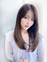 ［stylist芹原］韓国風ニュアンスロング×ダークグレージュ