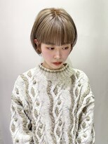 マイル 渋谷(mile)&nbsp;オリーブベージュ×ミニボブ