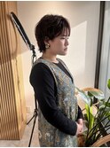 中川　前髪カット顔まわり似合わせ外ハネくびれレイヤーミディ