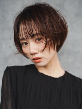 エルマノ 仙川(L mano) 大人ショートハイライト髪質改善キッズカット前髪30代40代