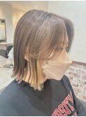 インナーカラー×ぷつっとボブ