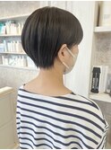 福山Caaryマッシュショートタイト丸みショートボブ20代30代40代