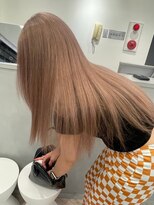 ハイトーンカラーミルクティーベージュピンクベージュ韓国30代