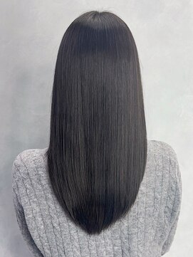 アイティーバイアルバム 八王子店(IT by ALBUM) レイヤーロングアッシュブラックブルーグレージュ_ba500241