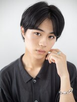 モッズヘアメン 札幌月寒店(mod's hair men) センターパートかき上げ黒髪スマートマッシュe札幌月寒