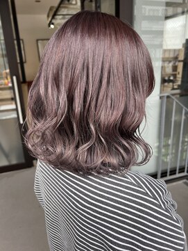 テラスヘア 長岡(TERRACEhair) 艶感たっぷりピンクグレージュ