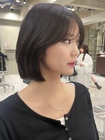 サイン 表参道(SIGN)&nbsp;韓国ヘアーハッシュカットレイヤーカットグレージュブリーチ無し