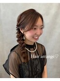 サイド編み下ろしアレンジ