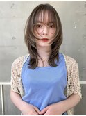 △韓国風ロングレイヤーカットウルフカットハッシュカット