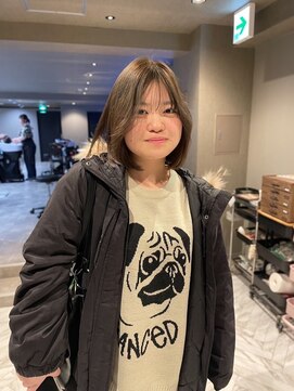 ミリム 栄矢場町店(MIRiM) 【栄矢場町】透明感のあるオリーブカラー、髪質改善