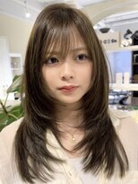 シェリー(Che'ri)&nbsp;ブリーチ無しダブルカラー/オリーブベージュ/レイヤーカット