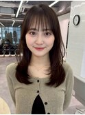 レイヤーカットミニウルフデジタルパーマ小顔ダークブラウン2