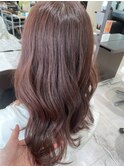 透明感抜群こなれ大人可愛いピンクへア